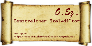 Oesztreicher Szalvátor névjegykártya
